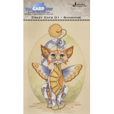 The Card Hut Crazy Cats Clear Stamp - Sunshine